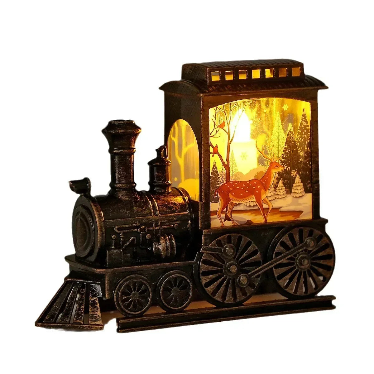 Vintage Train Night Light  Decorative LED Holiday Lantern - Product detail 5