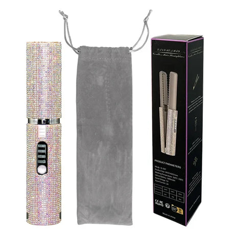 Rechargeable Hair Straightener  Cordless Dual Function Styling Tool - Product showcase
