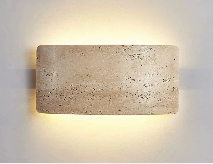 Modern Travertine Wall Lamp  Natural Stone LED Sconce - Product detail 7