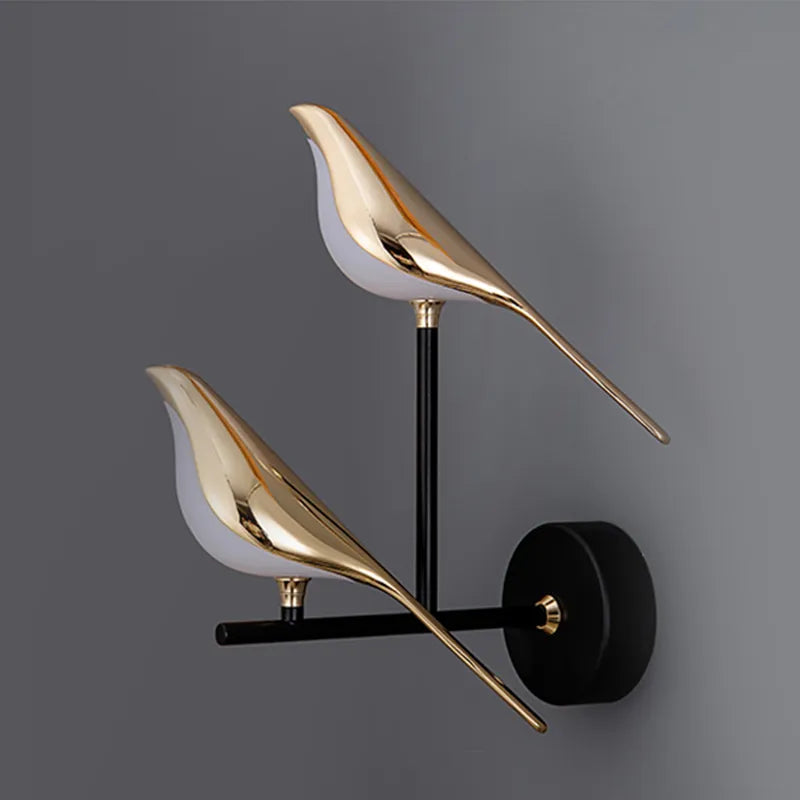 Bird Wall Lamp  Gold Accent Modern LED Light - Product detail 6