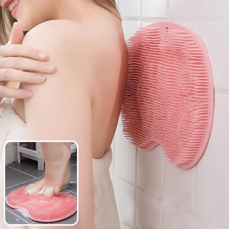 Silicone Bath Scrubber  Dual-Purpose Massage  Exfoliation Mat - Product detail 6