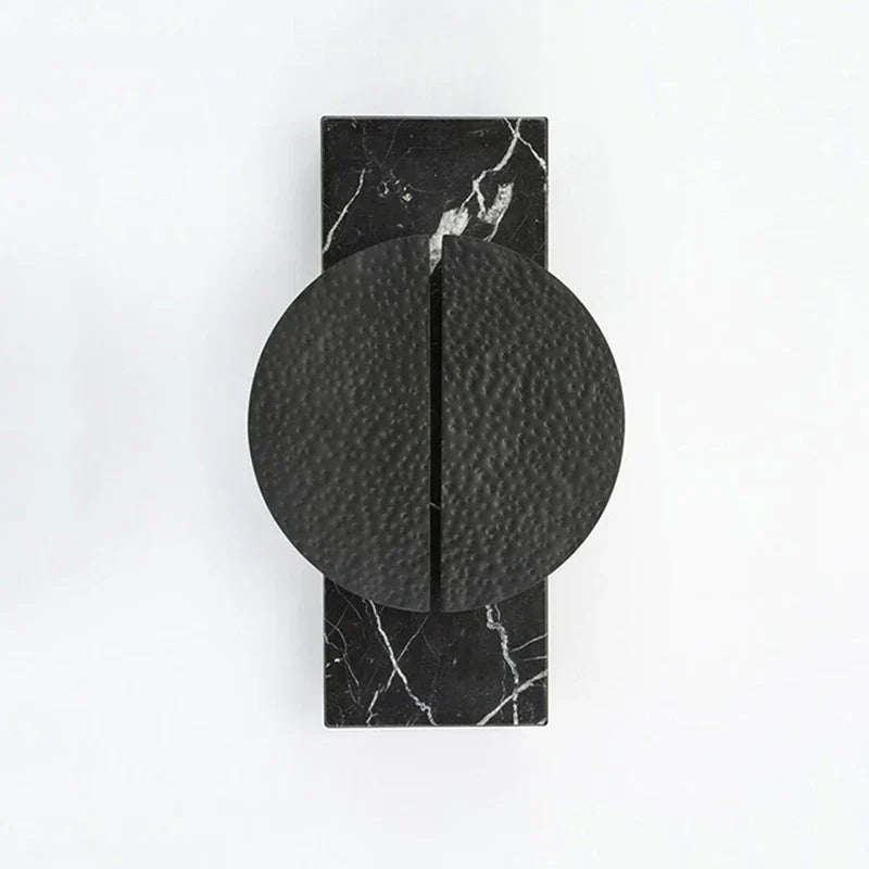 Modern Marble Wall Light  Black Stone Half Moon Design - Product detail 8
