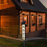 Solar House Number Light  Dual-Color LED Address Sign - Product example
