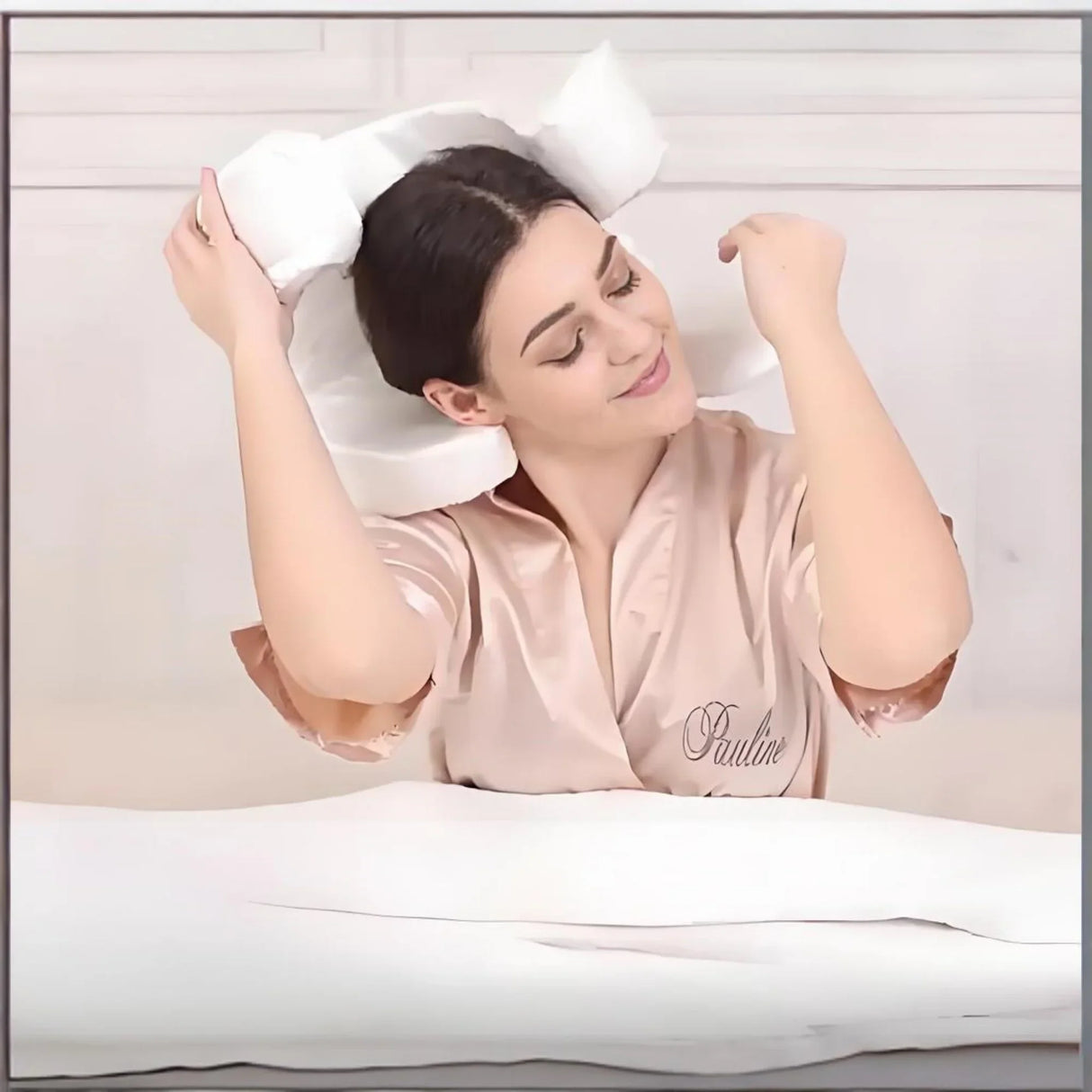 Memory Foam Anti-Wrinkle Pillow  Ergonomic Cotton Design - Product detail 8