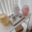 Striped Glass Table Lamp  Pink Mushroom Design - Product detail 6