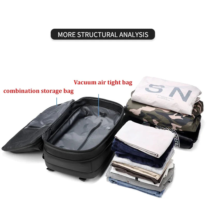 Smart Travel Backpack  Vacuum Compression Storage System - Product detail 6