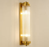 Art Deco Wall Sconce  Gold Crystal Glass Rod Design - Product detail 6