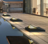 Modern Solar Wall Light  Geometric Pyramid Design - Product detail 6