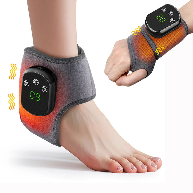 Smart Heating Ankle Massager  5-Speed Digital Control - Product showcase