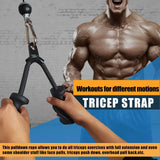 Professional Triceps Rope  Ergonomic 120cm Cable Attachment - Product example