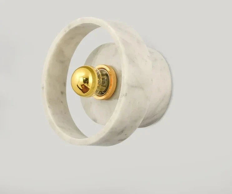 Modern Marble Wall Light  Natural Stone Circle Design - Product detail 6