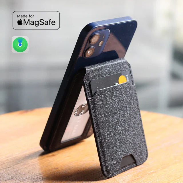 MagSafe Card Wallet  Smart Tracker Stand With RFID Protection - Product showcase