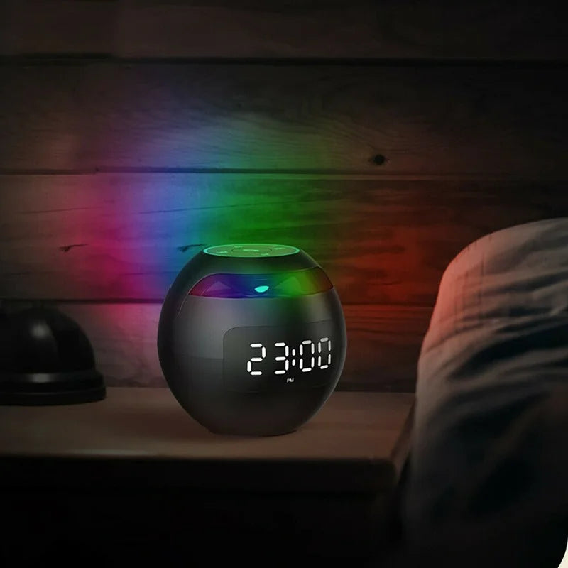 Smart Digital Alarm Clock  RGB Light Bluetooth Speaker Display - Product detail 4
