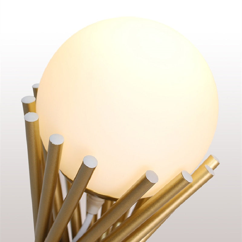 Modern Table Lamp  Twisted Gold Metal Design - Product detail 8