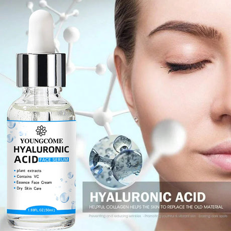 Hyaluronic Acid Face Serum  Vitamin C  Plant Extracts - Product showcase