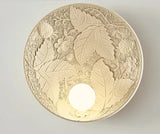 French Imperial Wall Lamp  Embossed Leaf Pattern Round Sconce - Product detail 12