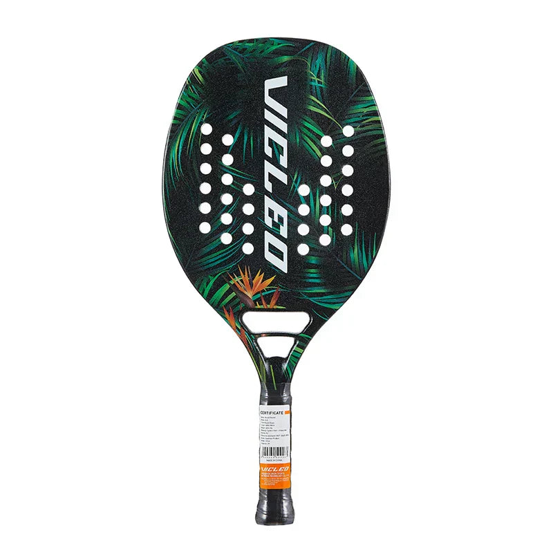 Beach Tennis Paddle  Floral Design Carbon Fiber Racquet - Product detail 5