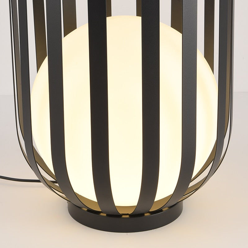 Modern Solar Garden Light  Cage Design With Dual Power - Product example
