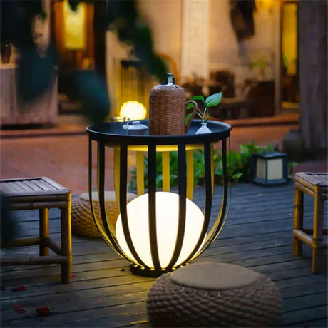 Modern Solar Garden Light  Cage Design With Dual Power - Product detail 20