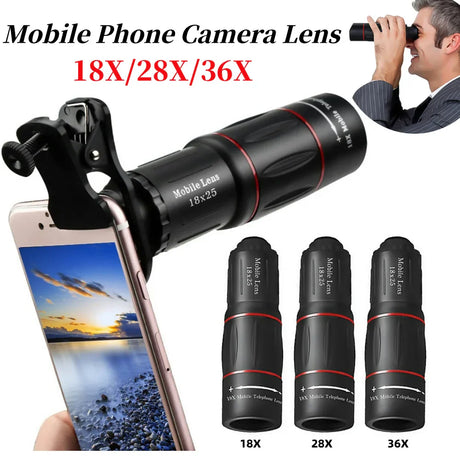 Professional Zoom Lens Kit  18-36X Telephoto Camera Attachment - Product showcase