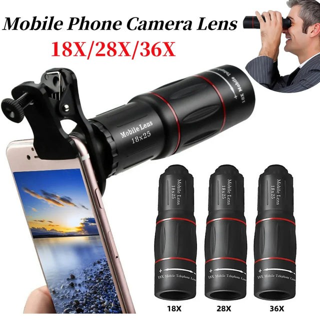 Professional Zoom Lens Kit  18-36X Telephoto Camera Attachment - Product showcase