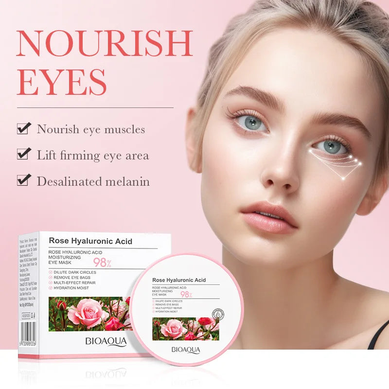 Rose Hyaluronic Eye Mask  Hydrating  Firming Treatment - Product example
