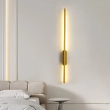 Modern LED Wall Sconce  Linear Gold Metal Design - Product example