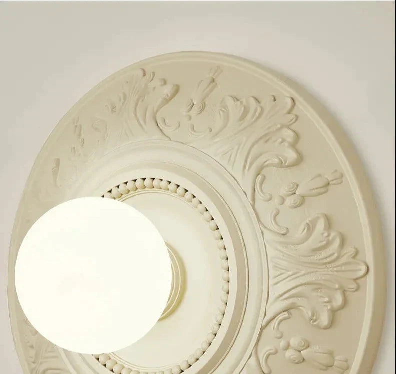 Vintage Ceiling Light  Ornate Floral Relief Pattern - Product detail 11