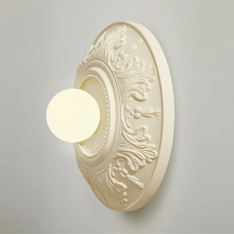 Vintage Ceiling Light  Ornate Floral Relief Pattern - Product detail 4