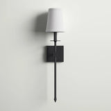 Modern Wall Sconce  Brushed Gold Crystal Accent - Product detail 6