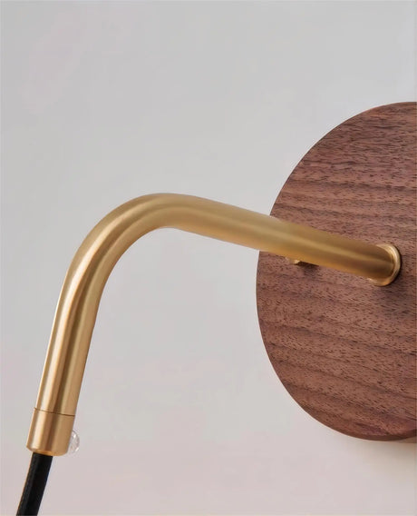 Modern Wall Lamp  Walnut Wood Sphere Design - Product detail 13