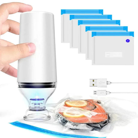 Portable Vacuum Sealer  USB Rechargeable Food Preserver - Product showcase