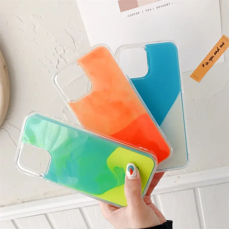 Dynamic Liquid iPhone Case  Luminous Glitter Quicksand Design - Product detail 5