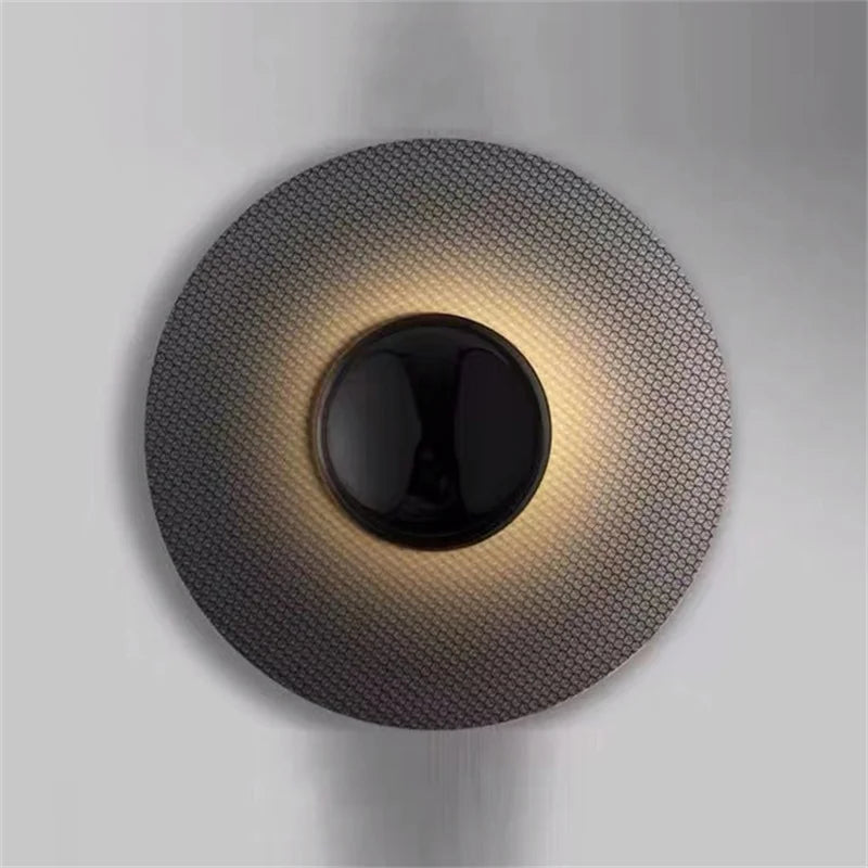Modern LED Wall Light  Textured Carbon Ring Design - Product detail 6