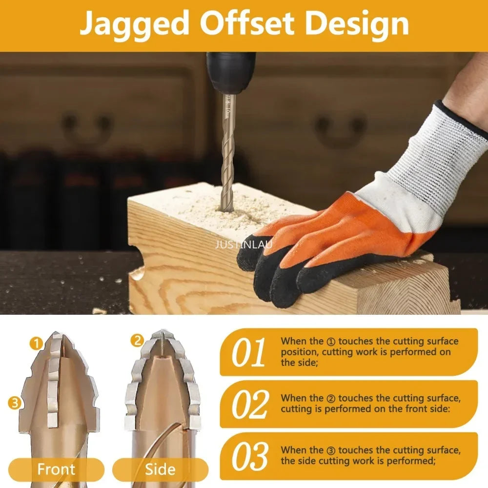 Professional Masonry Drill Bit Set  Titanium-Coated Multi-Surface Kit - Product detail 5