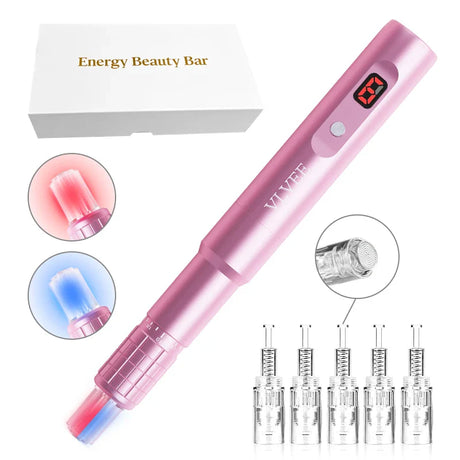 LED Microneedling Device  Dual Light Therapy Skin Care System - Product showcase