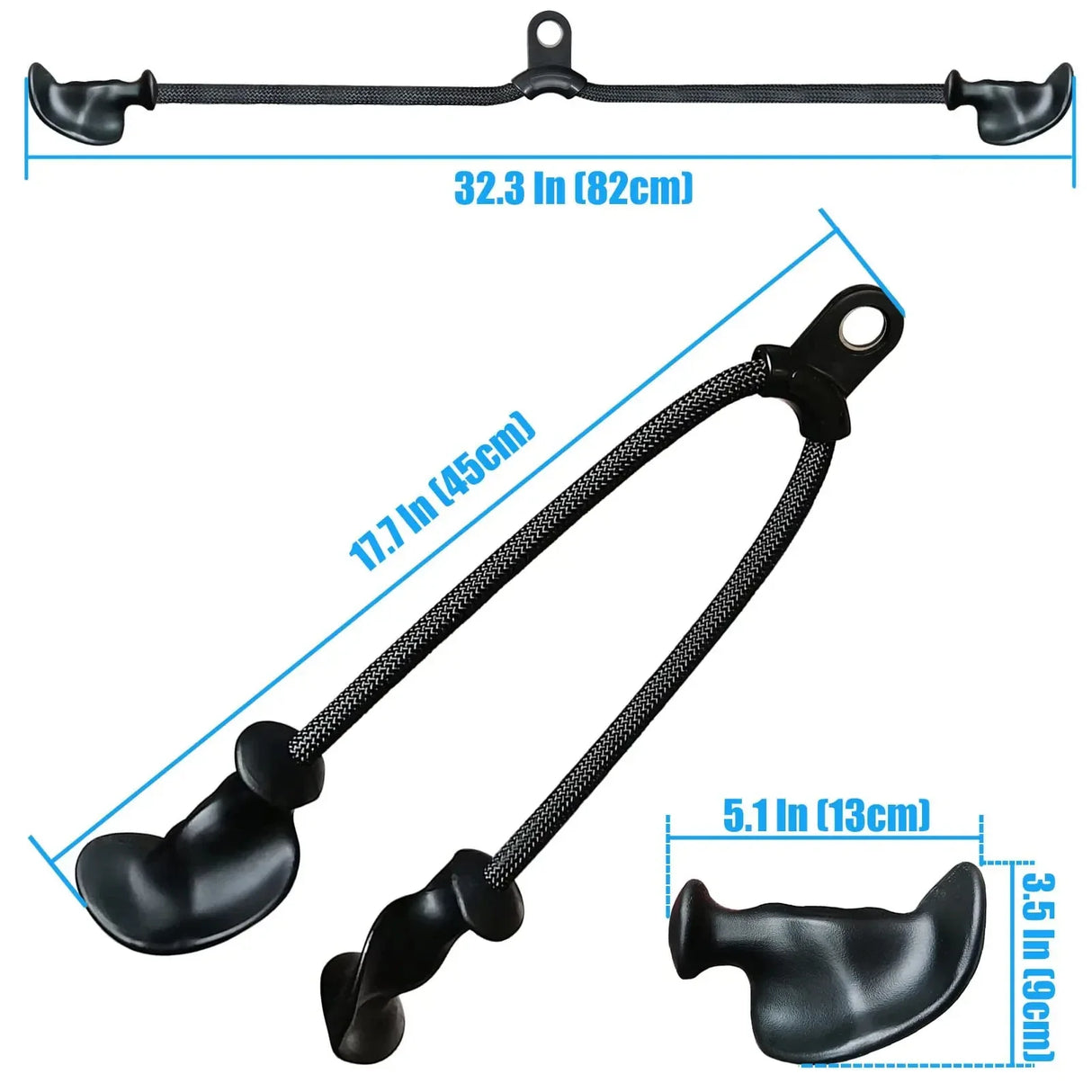 Professional Triceps Rope  Ergonomic 120cm Cable Attachment - Product detail 10