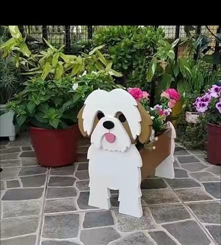 Boston Terrier Planter  Decorative Garden Dog Sculpture - Product detail 27