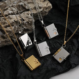 Miniature Book Necklace  Gold Heart Locket Design - Product detail 4