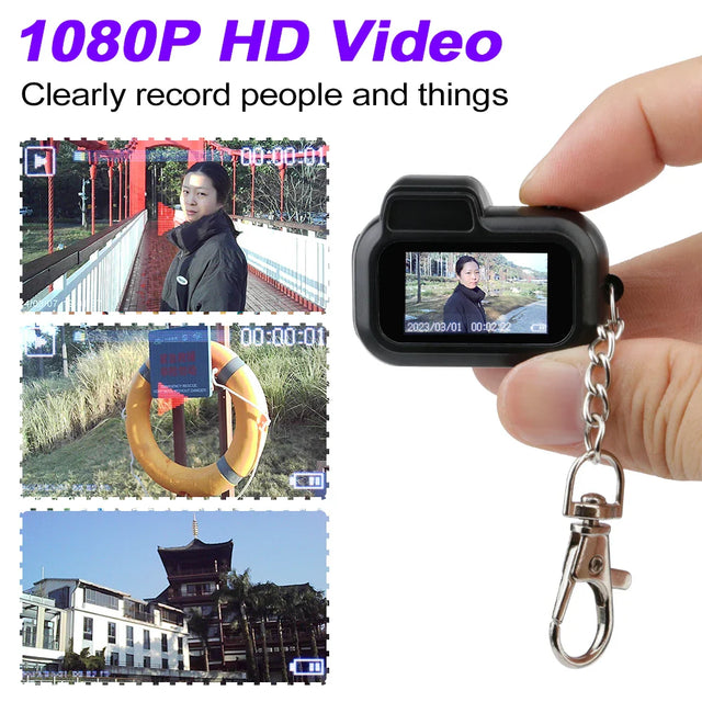 Mini HD Camera Keychain  1080P Digital Video Recorder - Product showcase