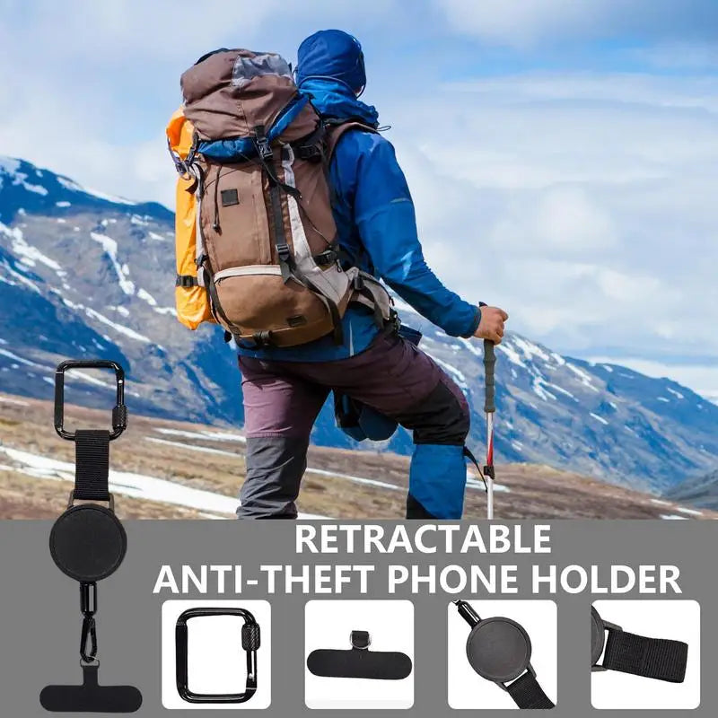 Retractable Phone Security Holder  Anti-Theft Belt Clip Design - Product detail 7