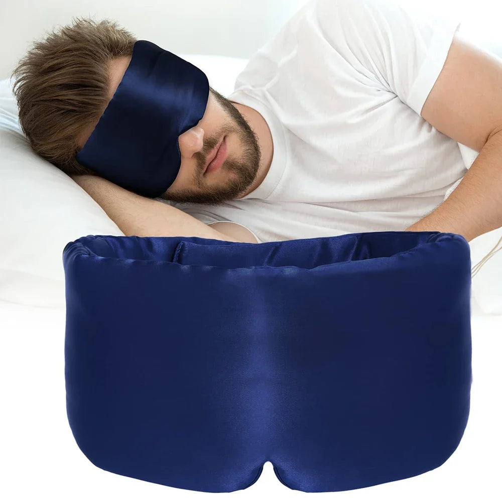 Premium Silk Sleep Mask  Adjustable Light Blocking Design - Product showcase