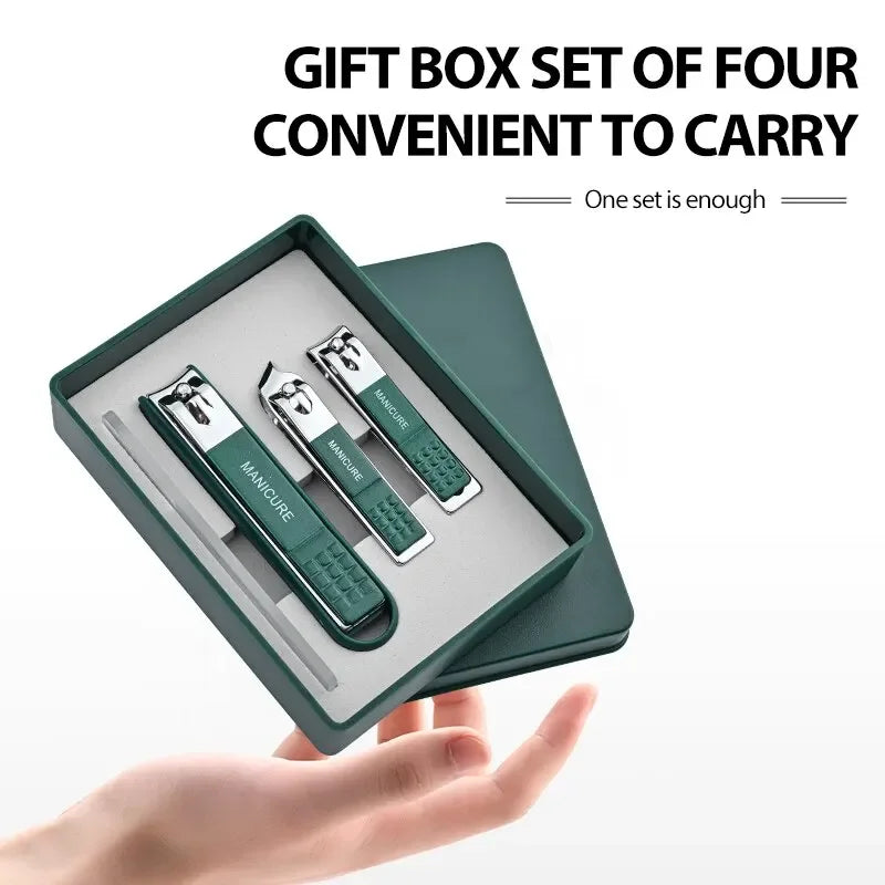 Professional Nail Care Set  Stainless Steel Manicure Kit In Storage Box - Detailed view