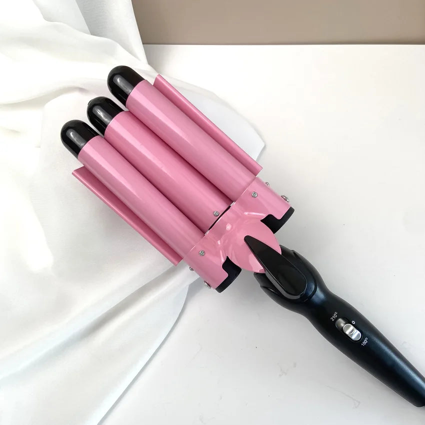 Triple Barrel Hair Curler  Ceramic Tourmaline Wave Styler - Detailed view