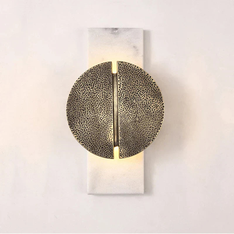 Modern Marble Wall Light  Black Stone Half Moon Design - Product detail 7