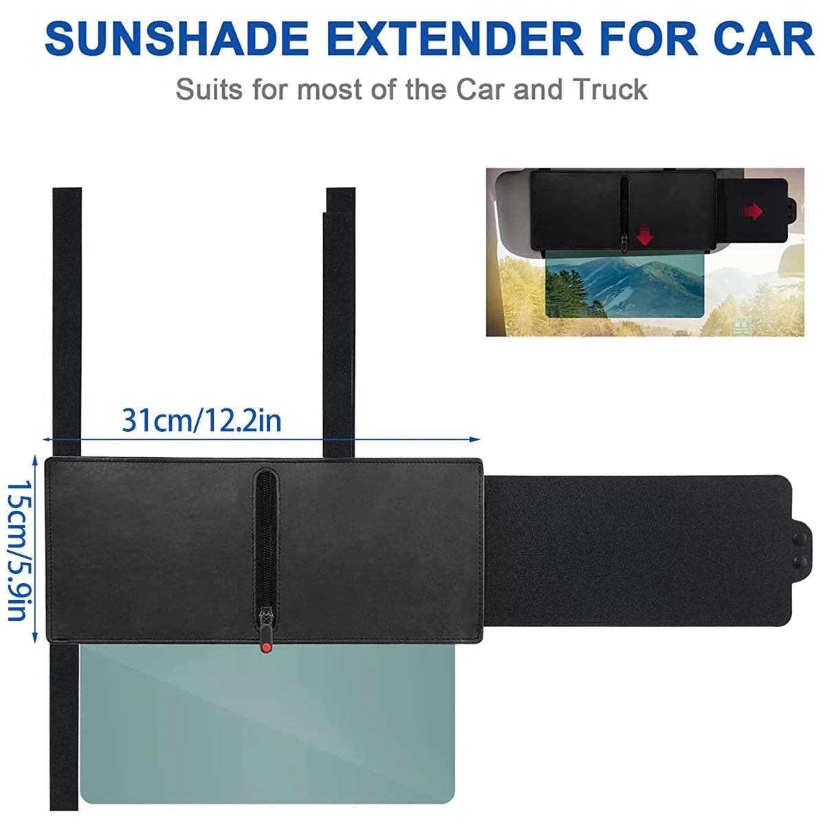 Car Sun Visor Extension  Polarized Anti-Glare Protection - Product detail 7