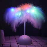 Feather Table Lamp  White LED Plume Design - Product detail 4