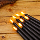 LED Taper Candles  Remote Control Black Set With Timer - Product detail 4