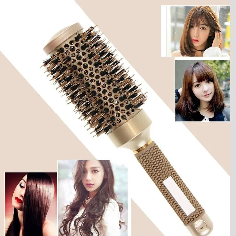Professional Round Hair Brush Set  Ceramic Ionic Boar Bristle Design - Product detail 6