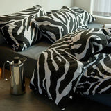Zebra Print Duvet Cover Set  Egyptian Cotton Bedding - Product example